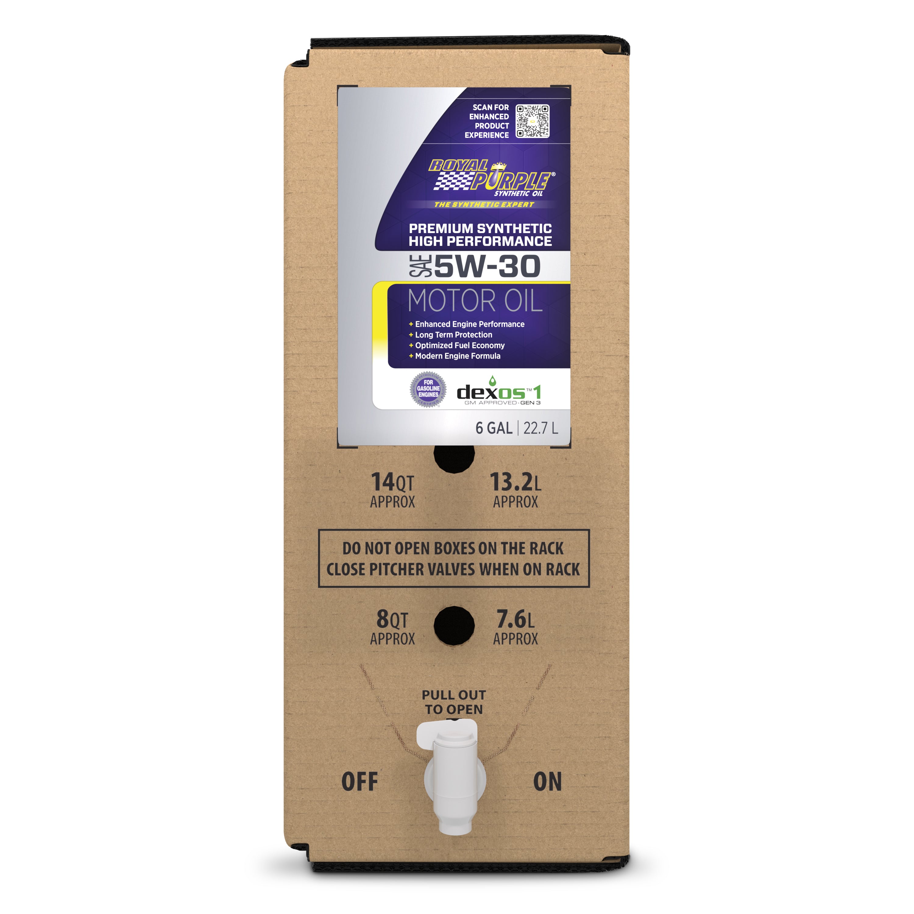 Royal Purple 60530 Multi-Grade Motor Oil 5W-30 SAE, 6-Gallon Box