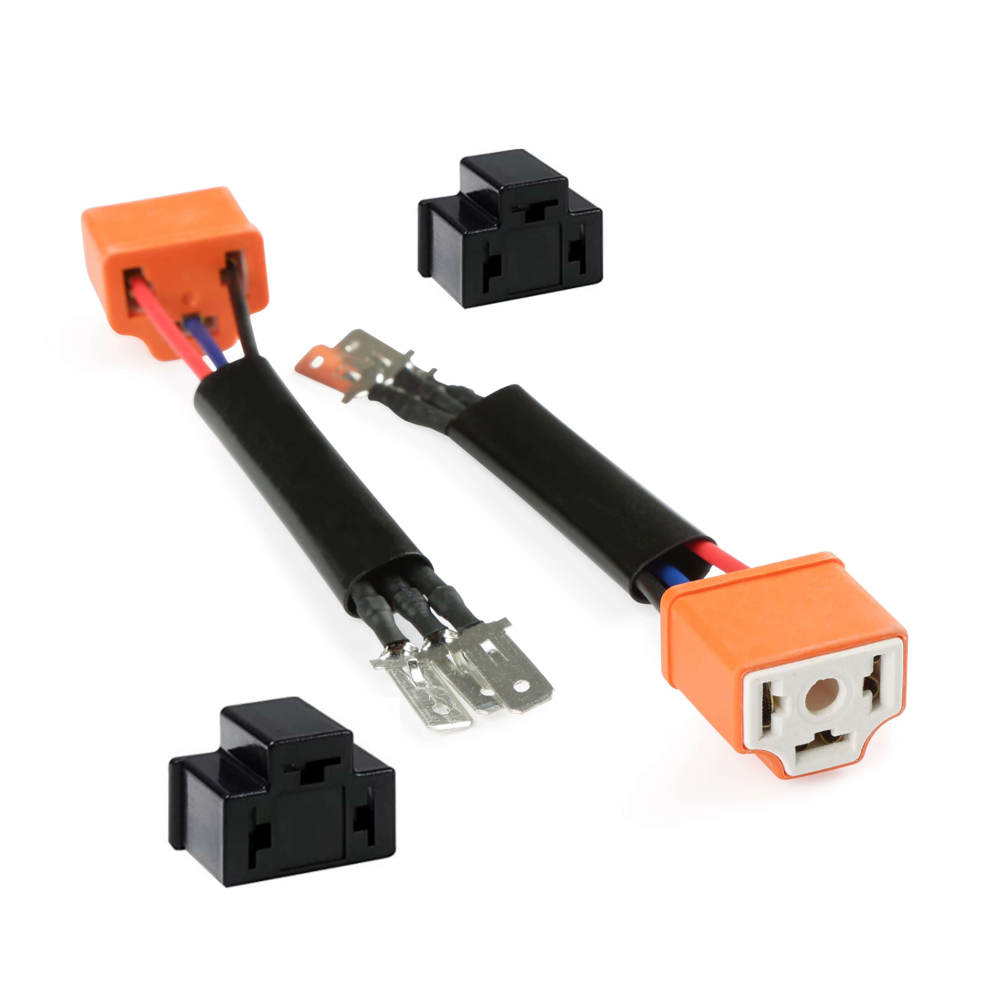 Holley RetroBright H820 H4 Headlight Wiring Harness with Ceramic Connector Kit