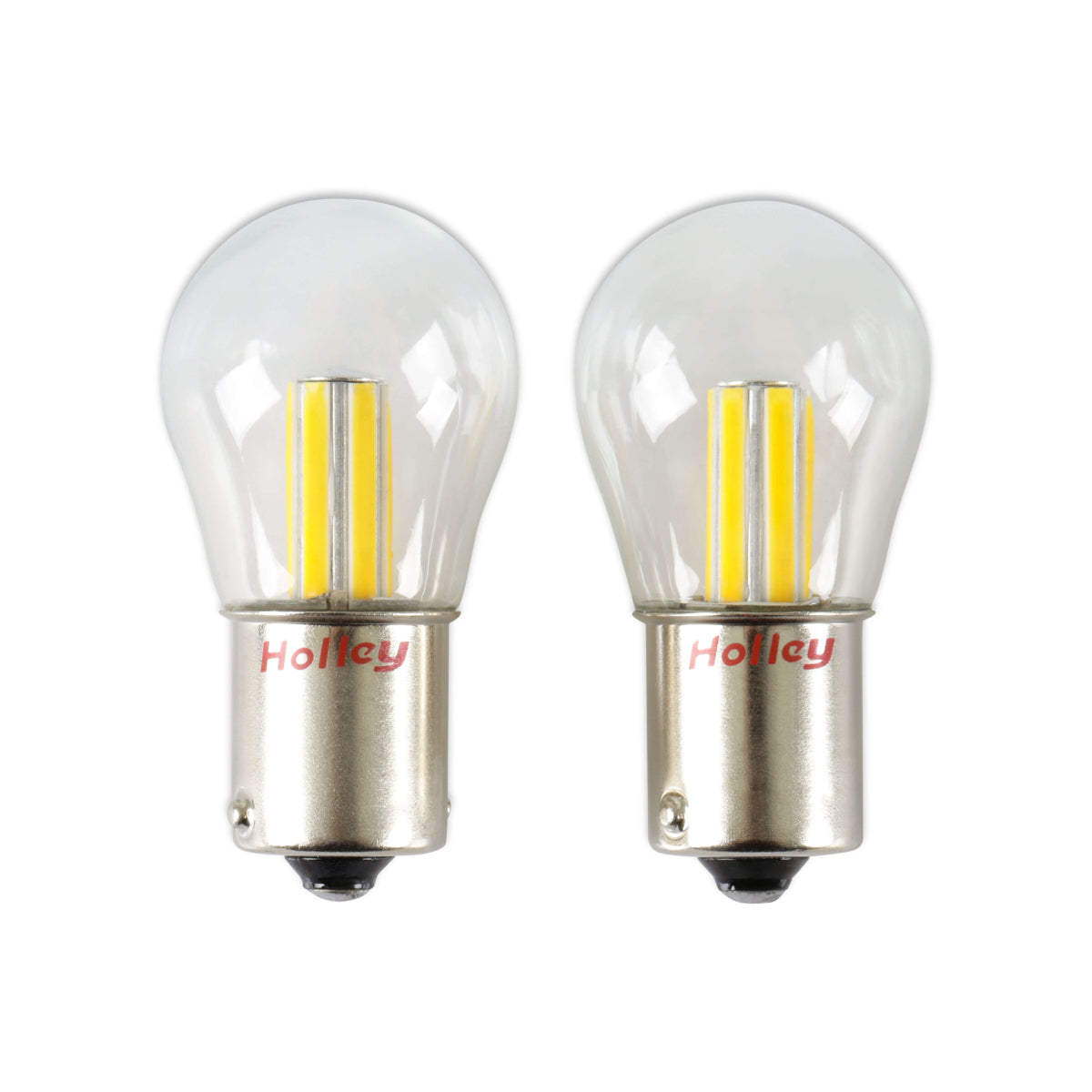 Holley RetroBright HLED05 1156 LED Turn Signal Bulbs 3000K Classic White Pair