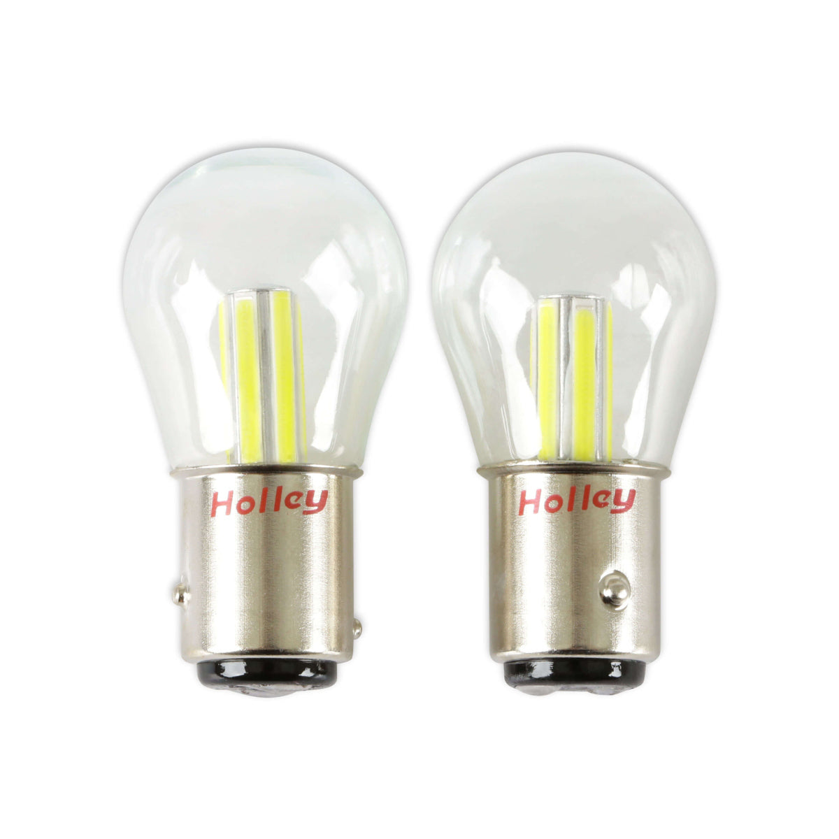 Holley RetroBright HLED09 1157 LED Turn Signal Bulbs Modern White Pair