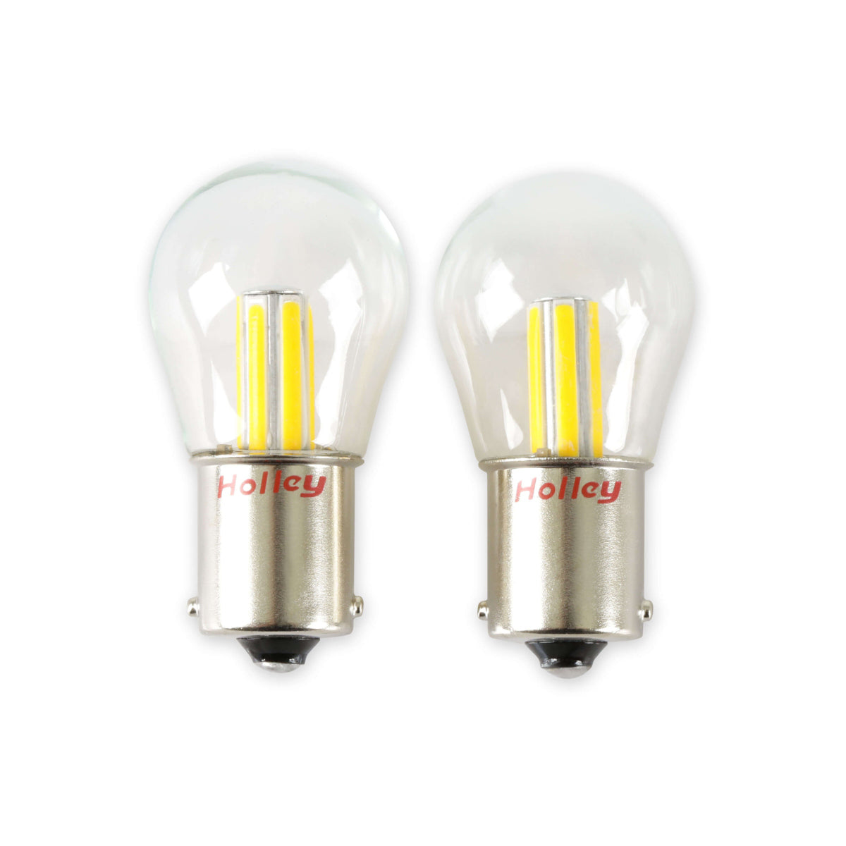 Holley RetroBright HLED15 1156 LED Turn Signal Bulbs Amber Pair