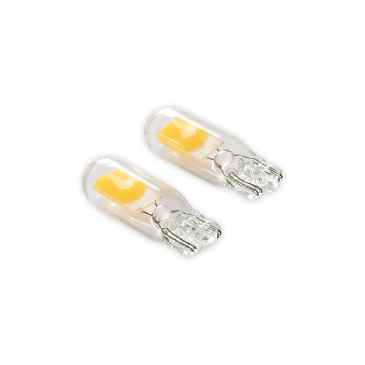 Holley RetroBright HLED35 T10 LED Turn Signal Bulb 3000K Classic White Pair