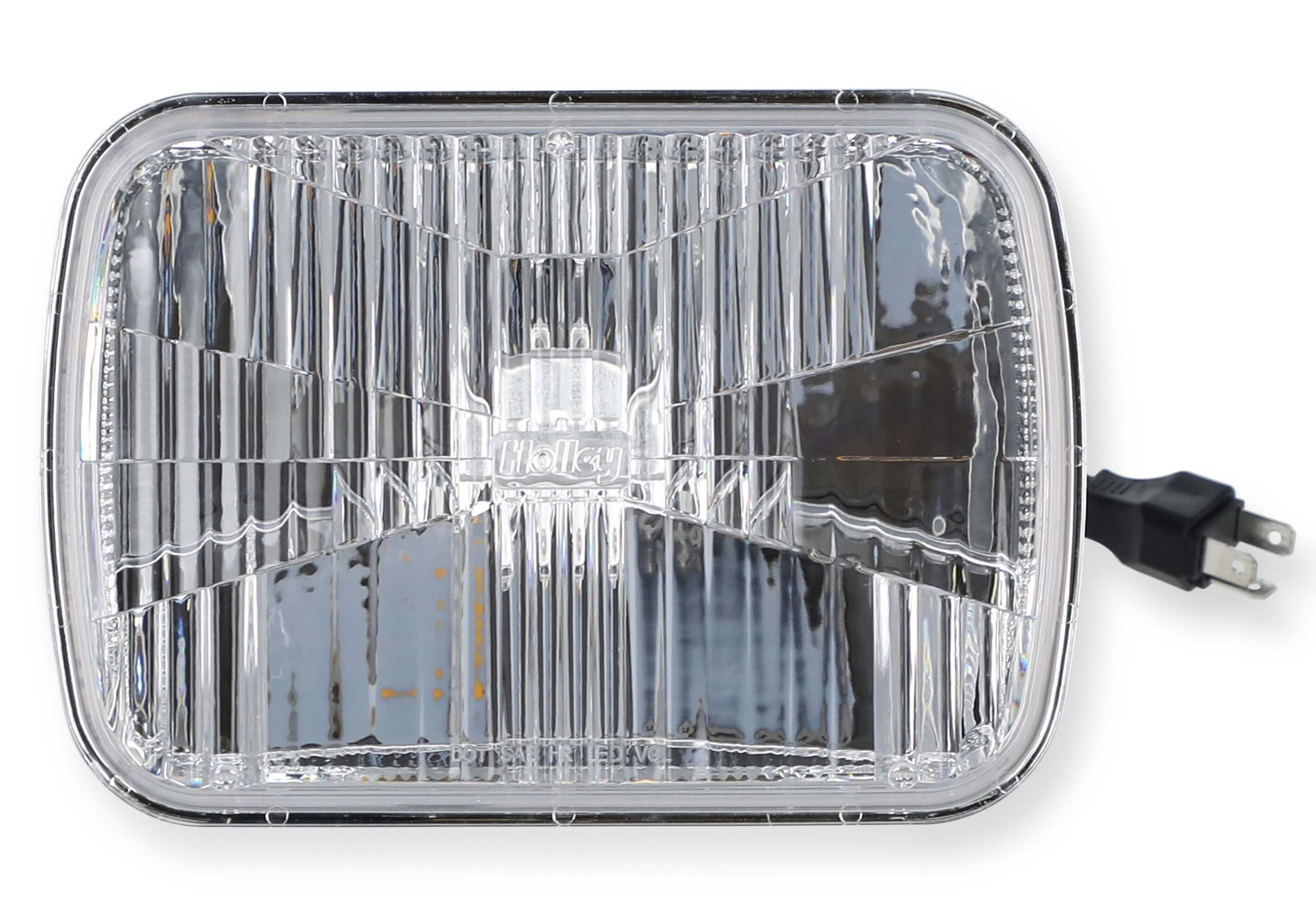 Holley RetroBright LFRB150 LED Headlight with White Lens, 5 Inch Tall x 7 Inch Wide