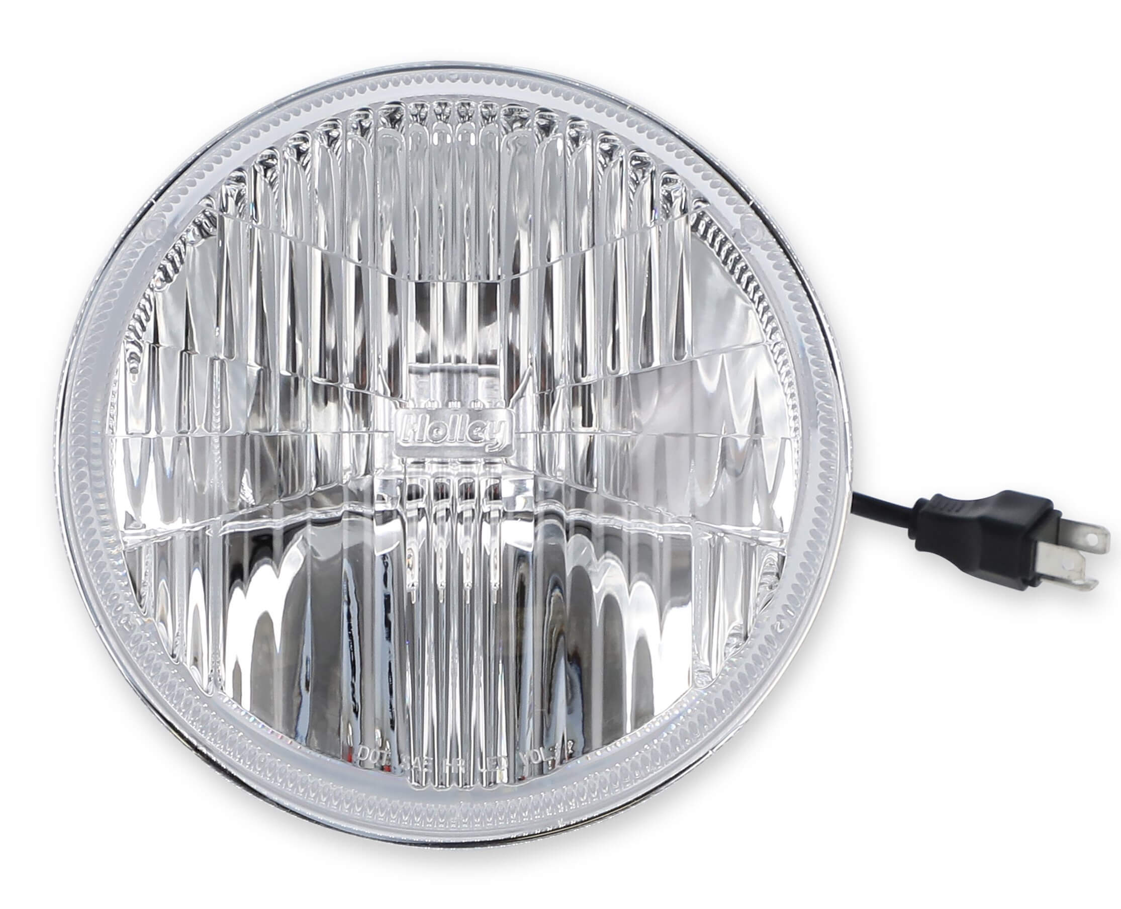 Holley RetroBright LFRB155 LED Sealed Beam Headlight, 7-Inch Round, Modern White Lens