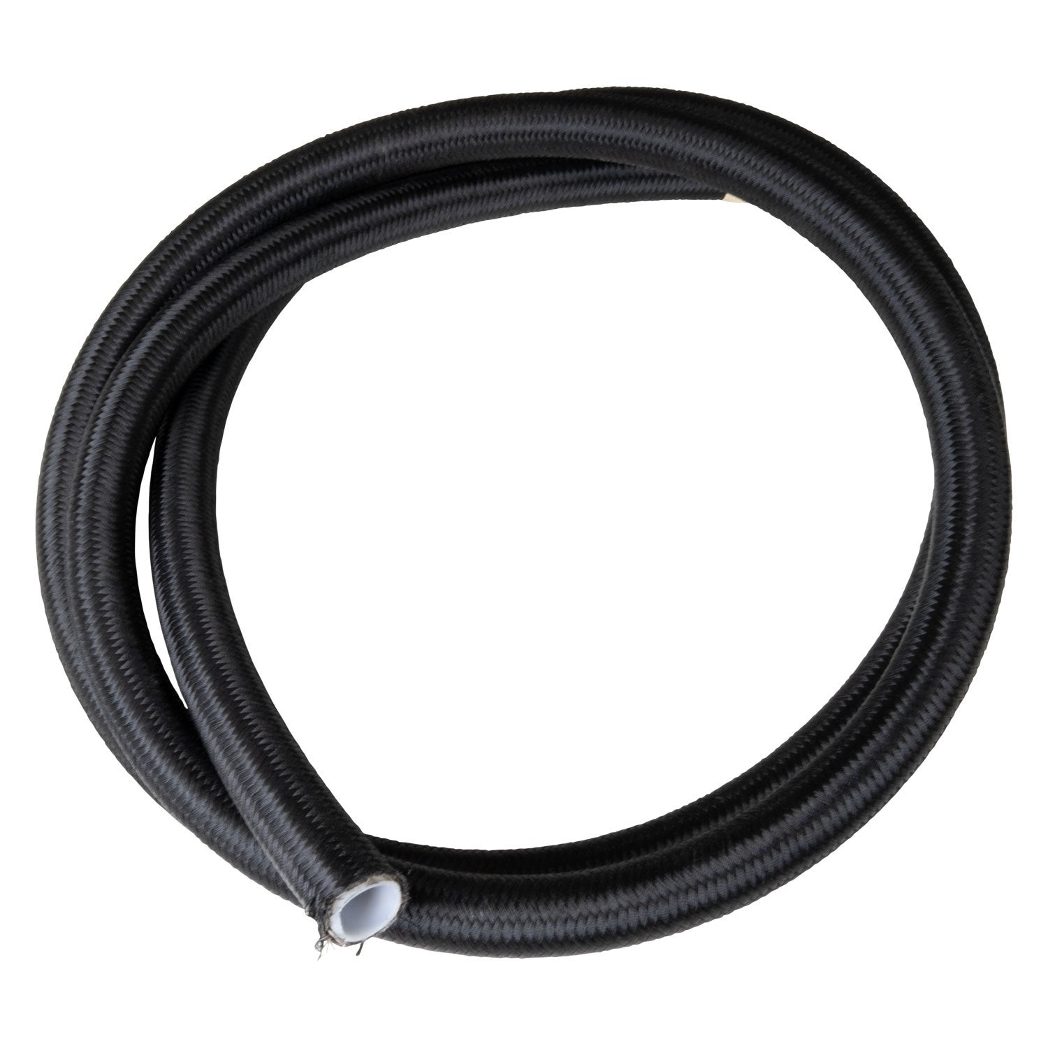 Russell 550133 6AN Pro PTFE Black Nylon Braid Hose, 20 Feet