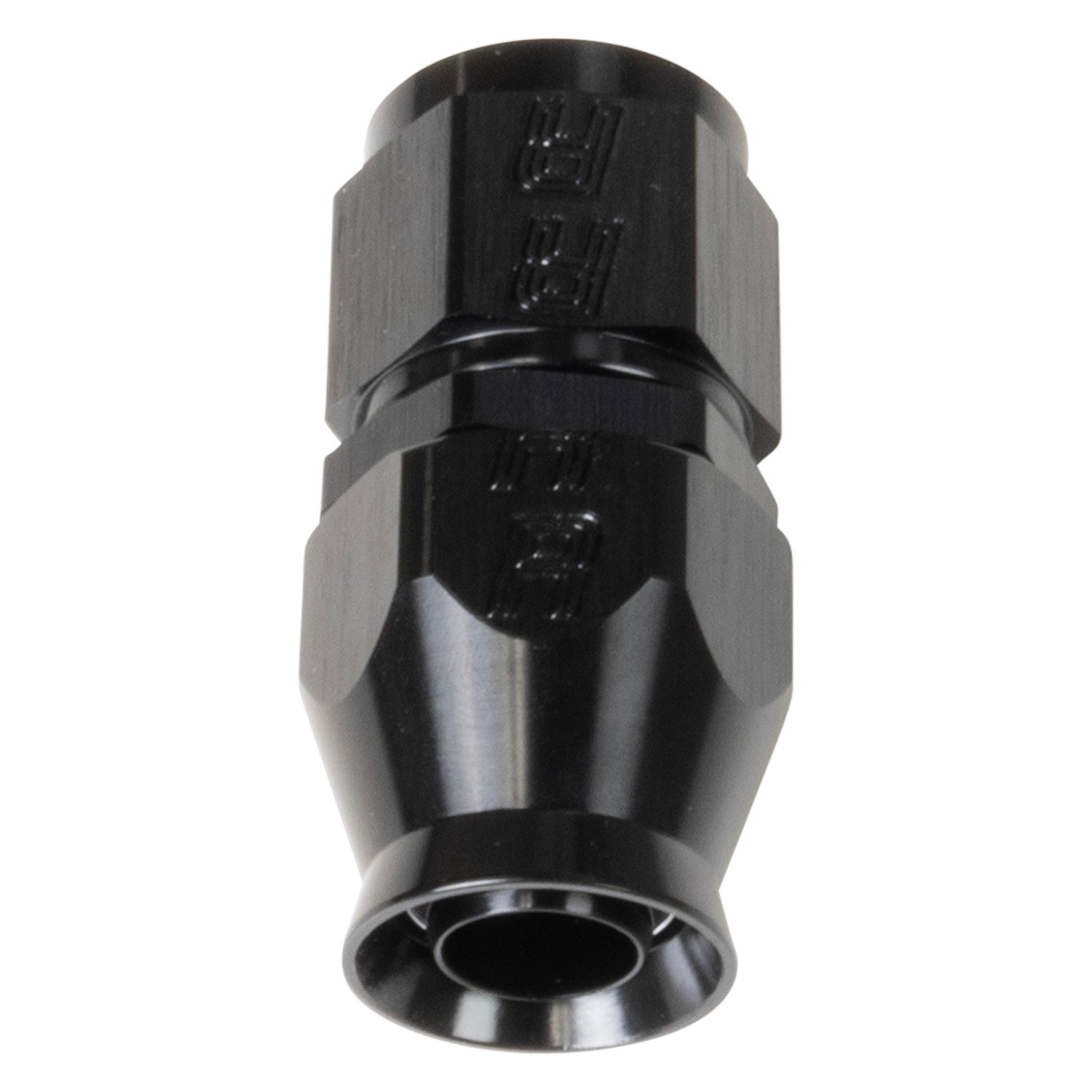 Russell 550503 Pro PTFE Hose End Fitting, 6AN Male to 6AN Female, Black Anodized Aluminum