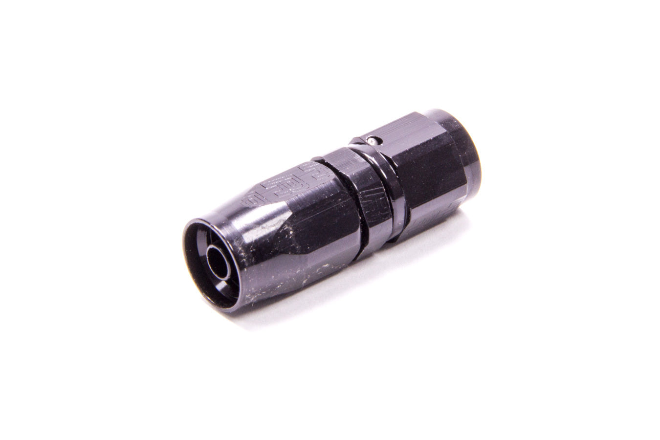 Russell 610015 #4 Straight Full Flow Hose End Fitting Aluminum Black Anodized