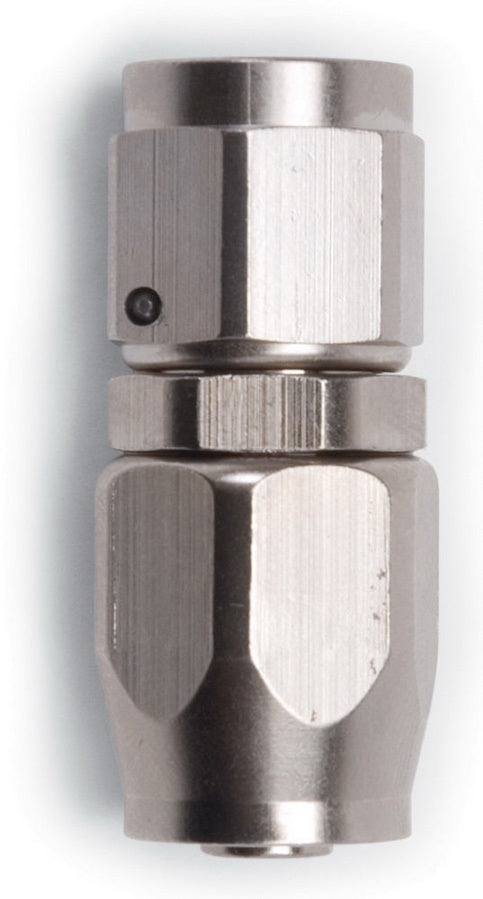 Russell 610021 Endura Hose Fitting - #6 Straight Full Flow Aluminum Nickel Anodized