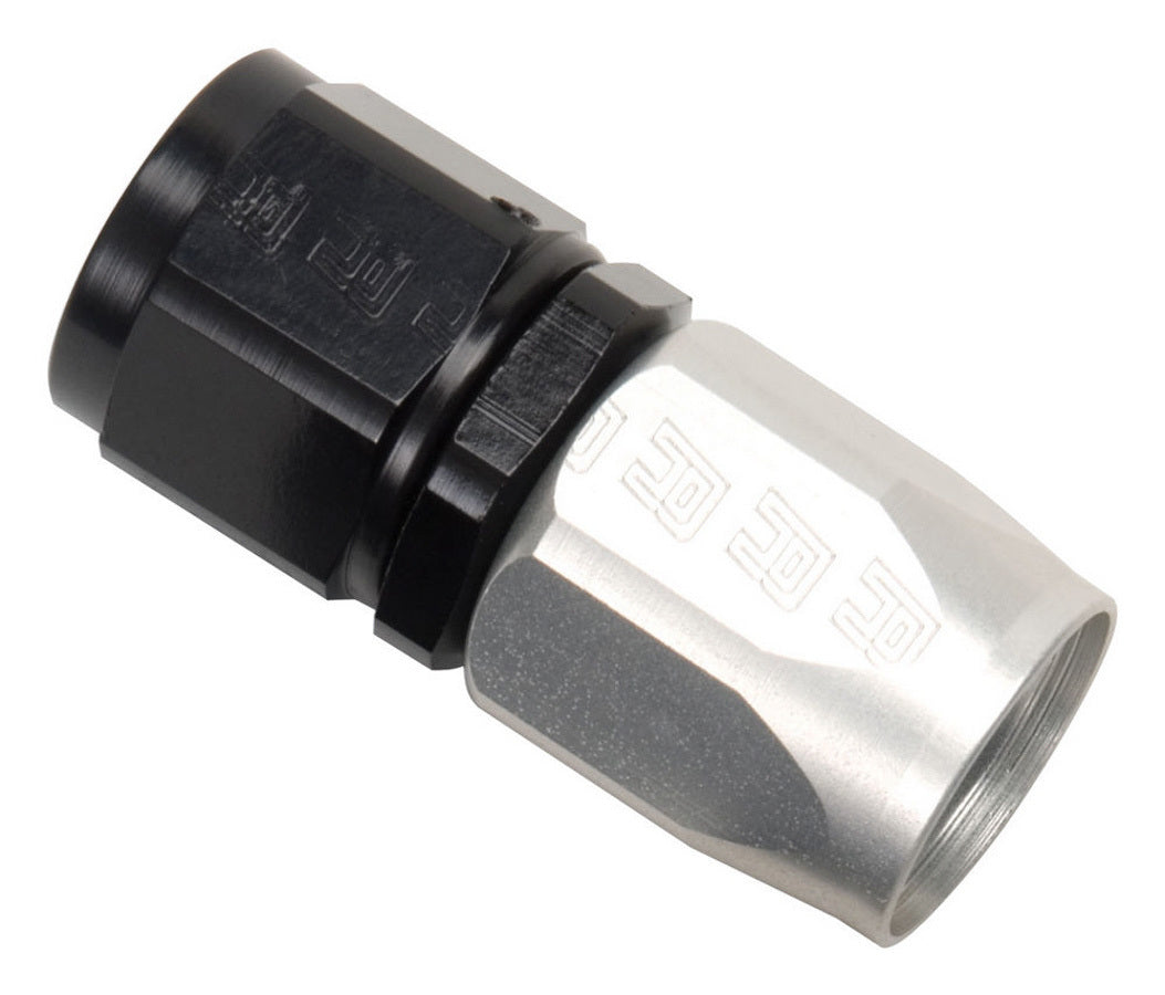Russell P/C #6 Straight Full Flow Hose Fitting with Aluminum Finish