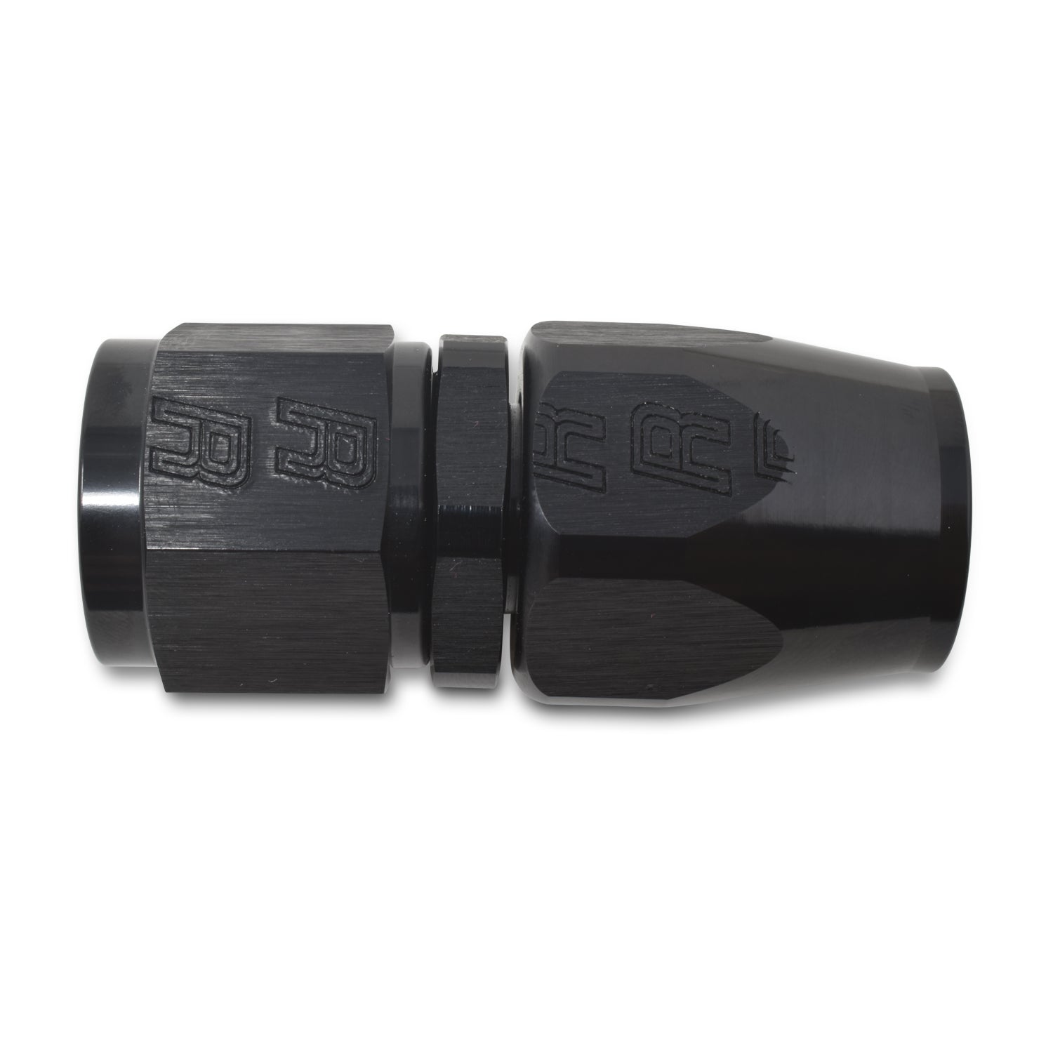 Russell 610075 20AN Straight Hose End Fitting Black Anodized Aluminum