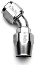 Russell 610091 Endura Hose Fitting - 6 AN 45 Degree Full Flow Aluminum Nickel Anodized