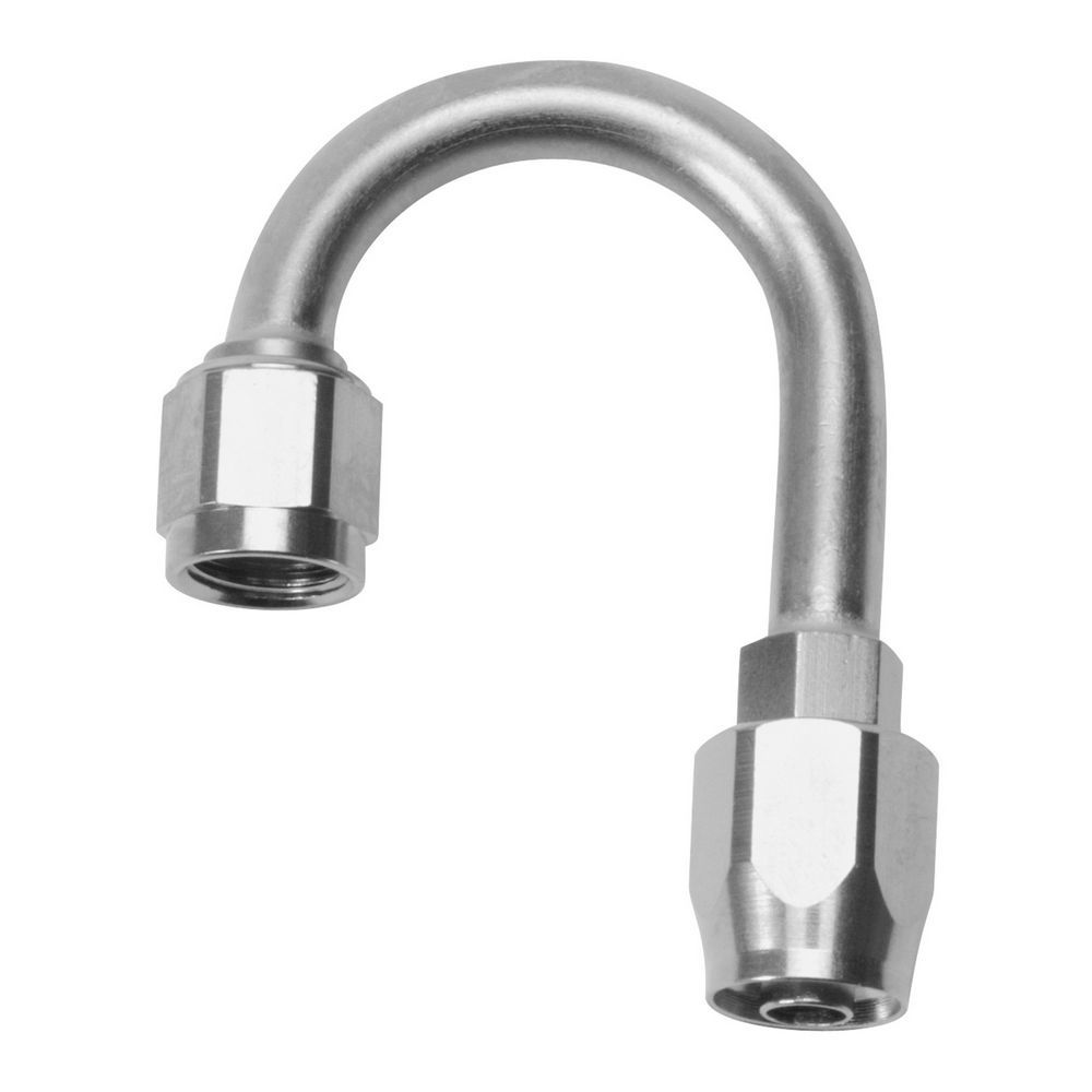 Russell 610281 Endura Hose Fitting 10 AN 180 Degree Full Flow Aluminum Nickel Anodized