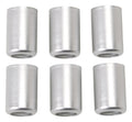 Russell 610373 #8 Crimp Collar Set of 6 Aluminum Air Line Fittings