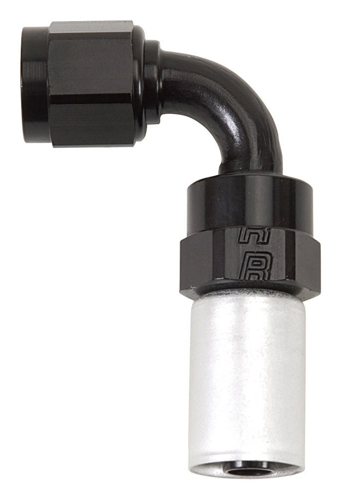 Russell #10 90 Degree Crimp-On Hose Fitting with Aluminum Construction