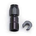 Russell 611253 Push-On EFI Quick-Disconnect Fitting 5/16 Inch SAE Female to 6 AN Hose, Aluminum Black Anodized
