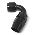 Russell 613405 ProClassic 6AN Swivel Hose End Fitting, 120 Degree, Black Anodized Aluminum