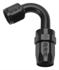 Russell 613415 ProClassic 8AN 120-Degree Hose End Fitting with Swivel, Aluminum, Black Anodized