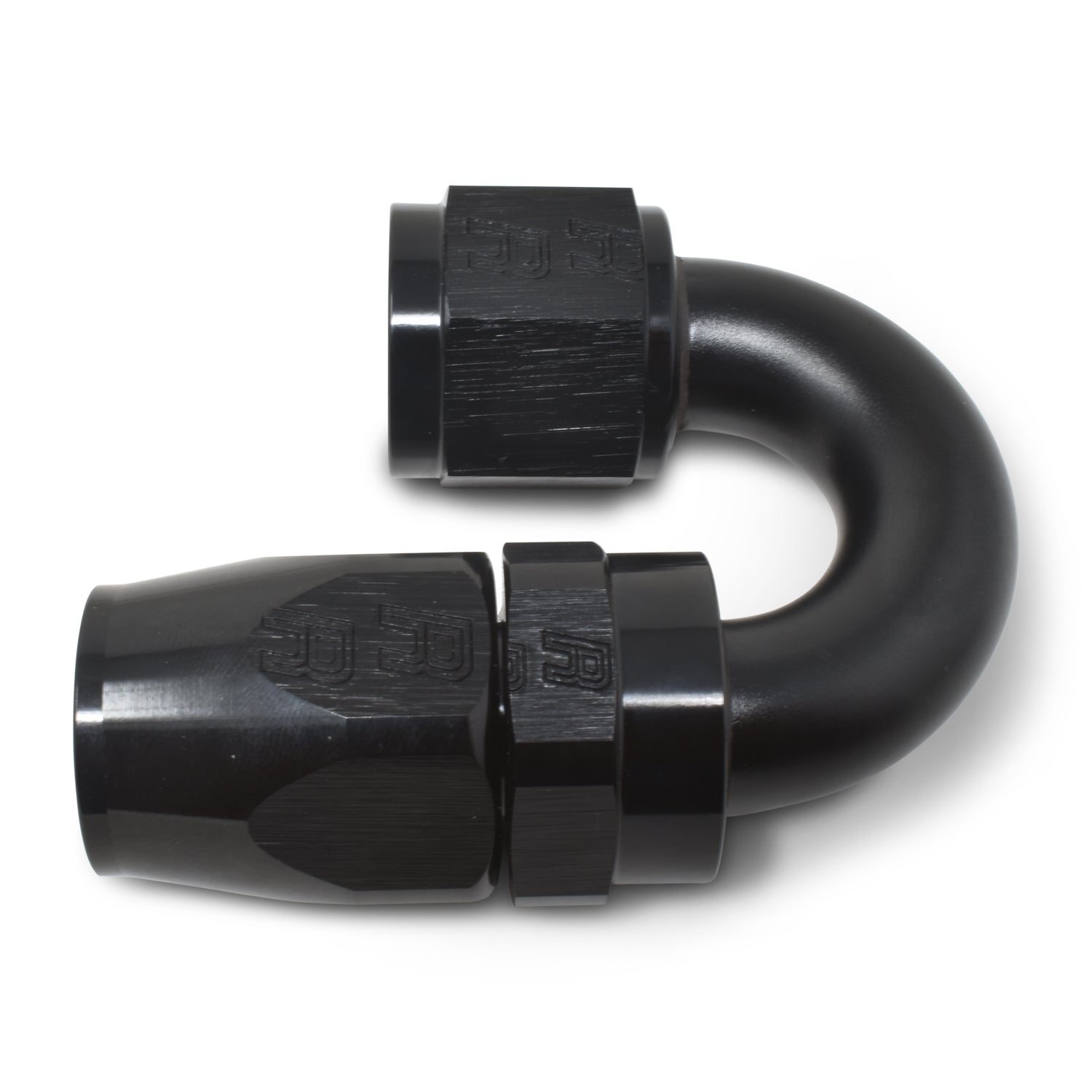 Russell 613505 6AN 180 Degree Full Flow Hose End Fitting with Tight Radius and Aluminum Construction