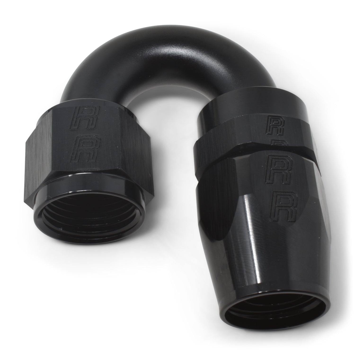 Russell 613515 ProClassic 8AN 180-Degree Swivel Hose End Aluminum Black