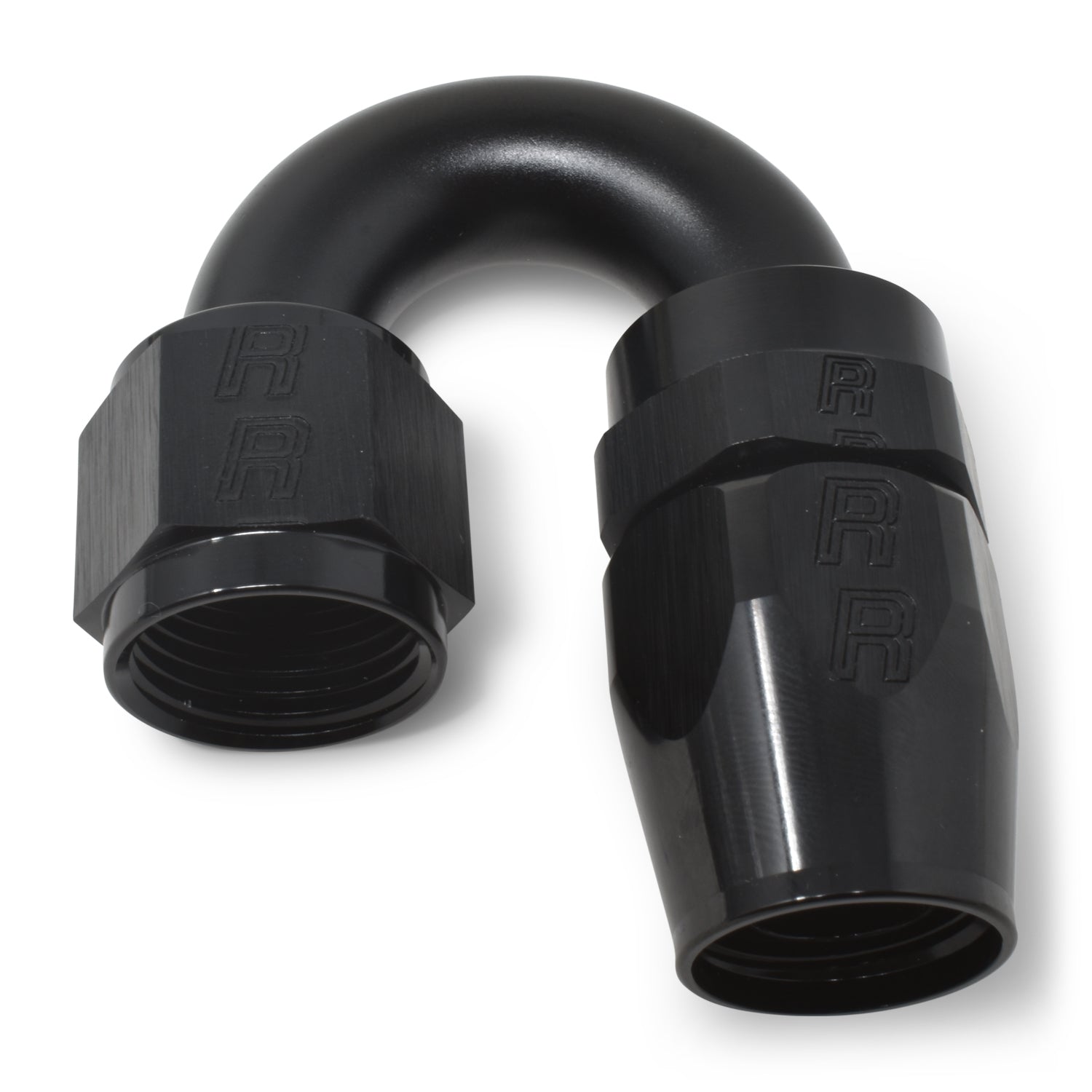 Russell 613525 ProClassic 10AN 180-Degree Swivel Hose End Fitting Aluminum Black