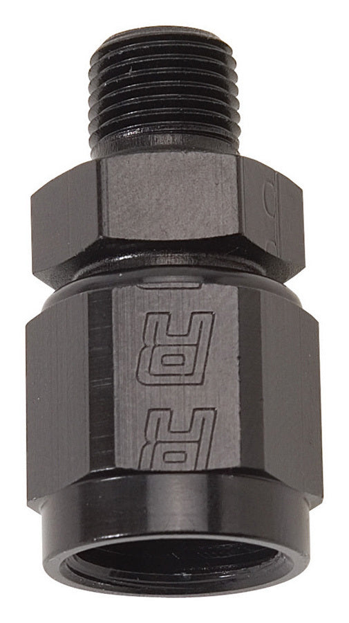 Russell 614202 4AN Female Swivel to 1/8 Inch NPT Male Adapter Fitting, Aluminum, Black Anodized