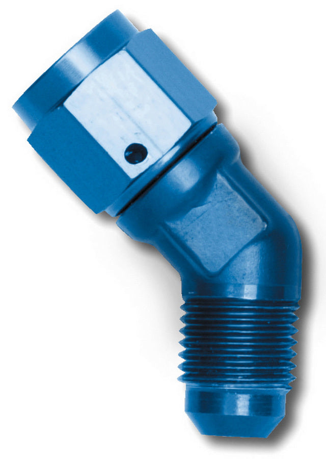 Russell 614706 6 AN Male to 6 AN Female Swivel Fitting with 45 Degree Angle