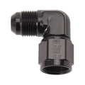 Russell 614807 8AN Male to 8AN Female Swivel Adapter Fitting, Aluminum, Black Anodized