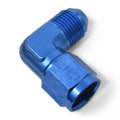 Russell 614810 10AN 90 Degree Swivel Union Adapter Aluminum Blue