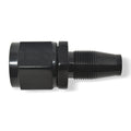 Russell 615023 ProClassic 6AN Straight Swivel Hose End Fitting with Aluminum Construction and Black Anodized Finish