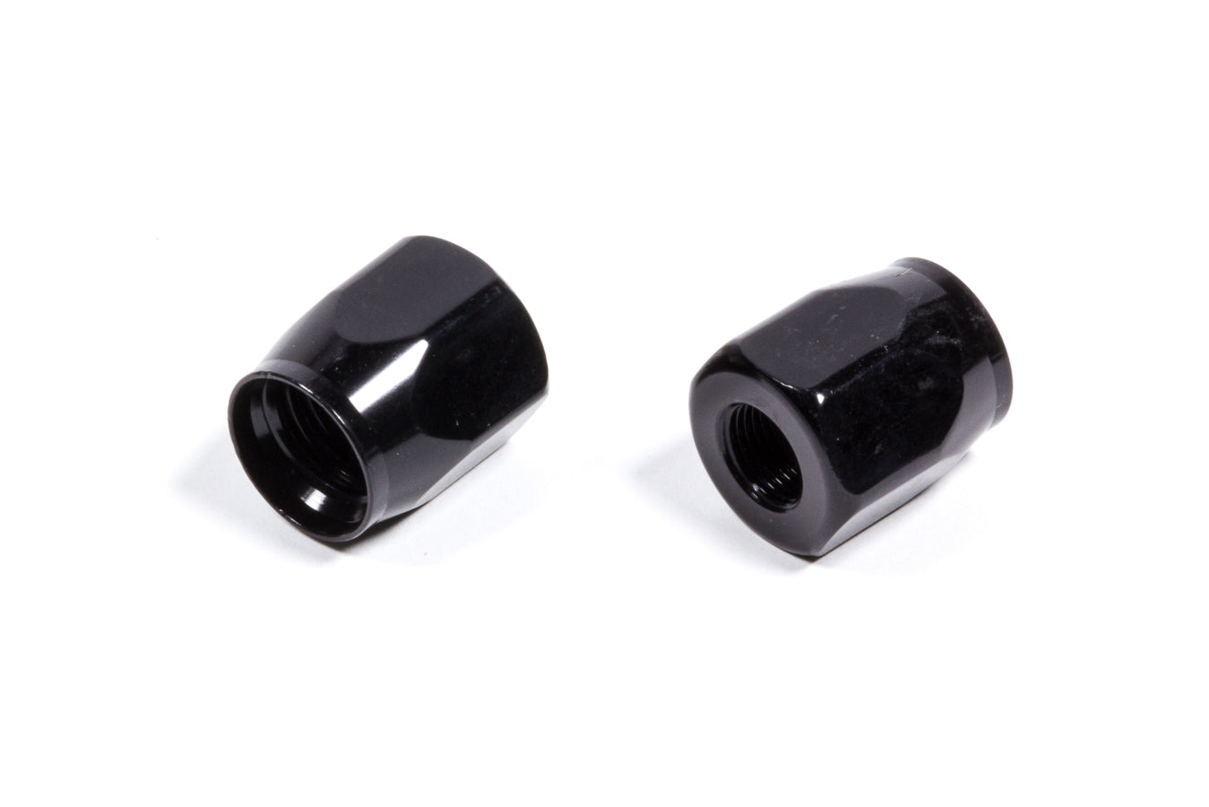 Russell 615523 Female Hose End Socket 6AN 2-Pack Black Anodized Aluminum