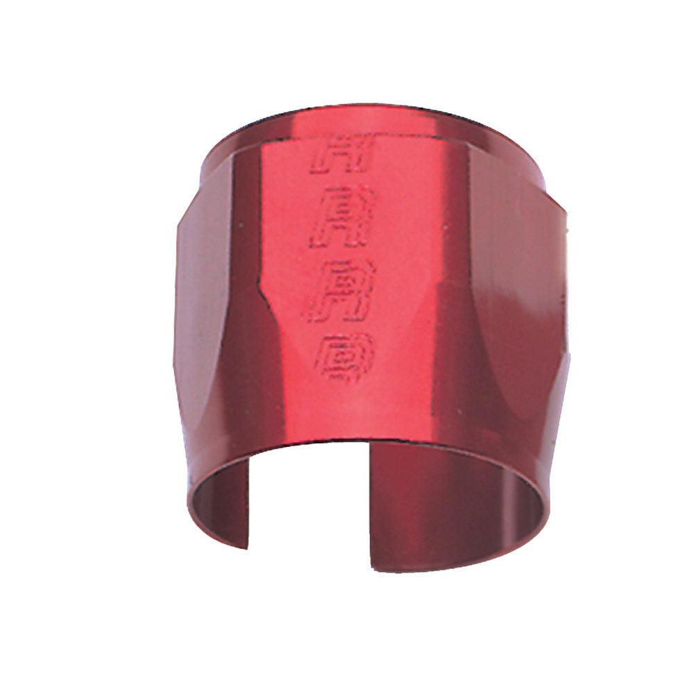 Russell 620190 10AN Tube Seal Hose Clamp with Worm Gear, Aluminum, Red Anodized