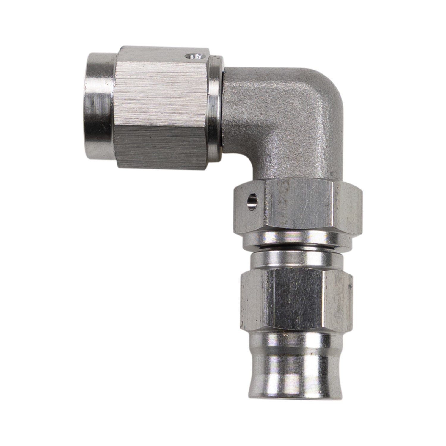 Russell 620391 3AN to 3AN Female 90 Degree Steel Hose End Fitting, Nickel Anodized