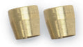 Russell #620405 Brass Compression Ferrules for 6 AN Fittings, 3/8 Inch Tube, Natural Finish, Pair