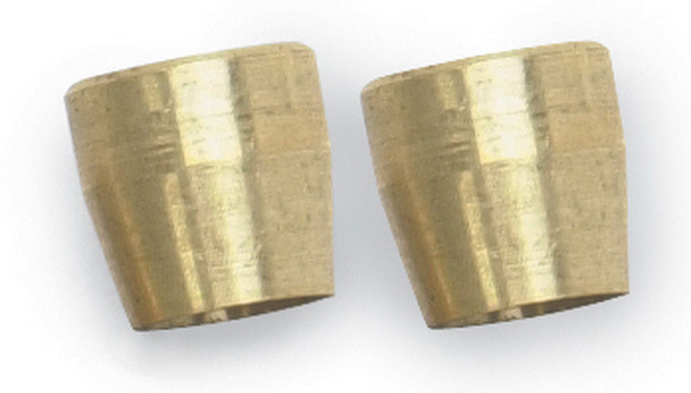Russell #620405 Brass Compression Ferrules for 6 AN Fittings, 3/8 Inch Tube, Natural Finish, Pair