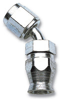 Russell 620431 3AN 45-Degree Hose End Fitting with Steel Construction and Nickel Finish