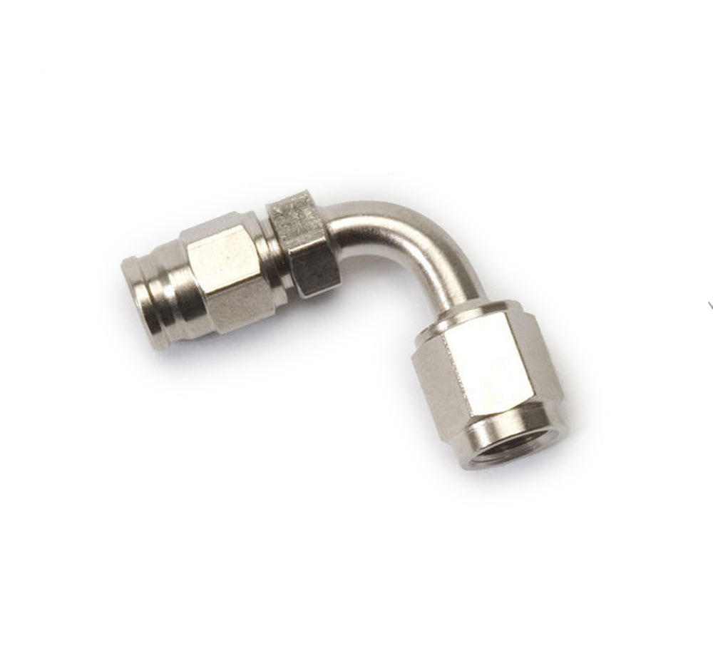 Russell 620441 Endura Hose End Fitting, 3 An Male to 3 An Female, 90 Degree, Steel with Nickel Anodized Finish