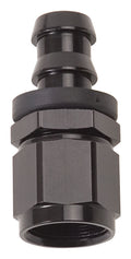 Russell 624023 Twist-Lok Hose End, 8 AN Male to 8 AN Female, Straight, Aluminum, Black Anodized