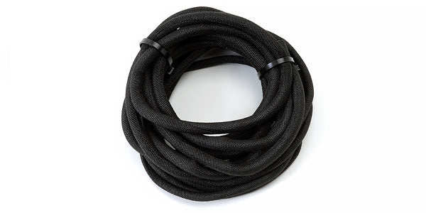 Russell 629150 Wire and Hose Protection Sleeve 3/4 Inch Diameter, 10 Feet Length, Split Polyester Black