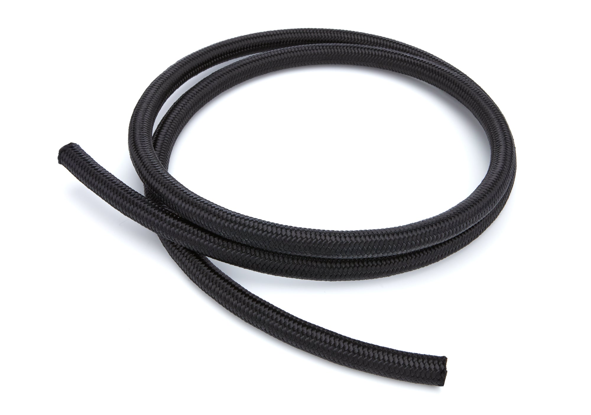 Russell 632113 ProClassic 8 AN Black Braided Nylon and Rubber Hose, 6 Feet