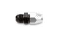 Russell #639213 6 AN Male to 3/8 Inch Tube Fitting Aluminum Black and Silver Anodized