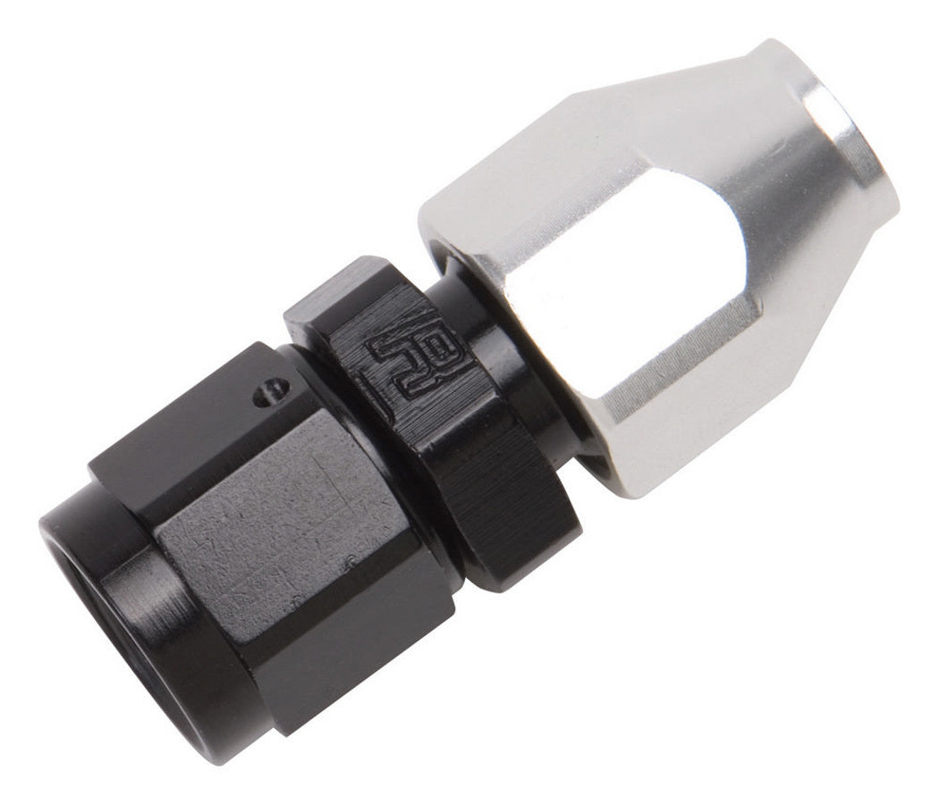 Russell 639223 #8 Female Swivel to 1/2 Inch Tube Fitting, Aluminum, Black and Silver Anodized