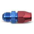 Russell 639230 #8 Male 37 Degree to 1/2 Inch Tube Fitting with Aluminum Blue and Red Anodized Finish