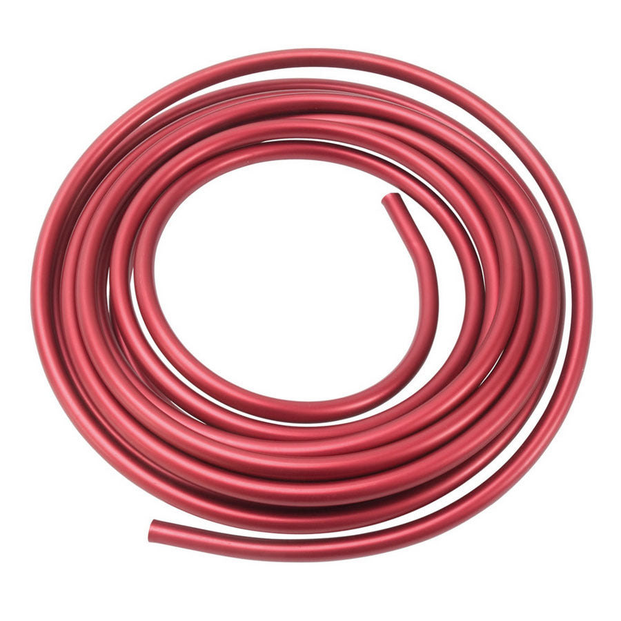 Russell 639260 3/8 Inch Aluminum Fuel Line 25 Feet Red Anodized