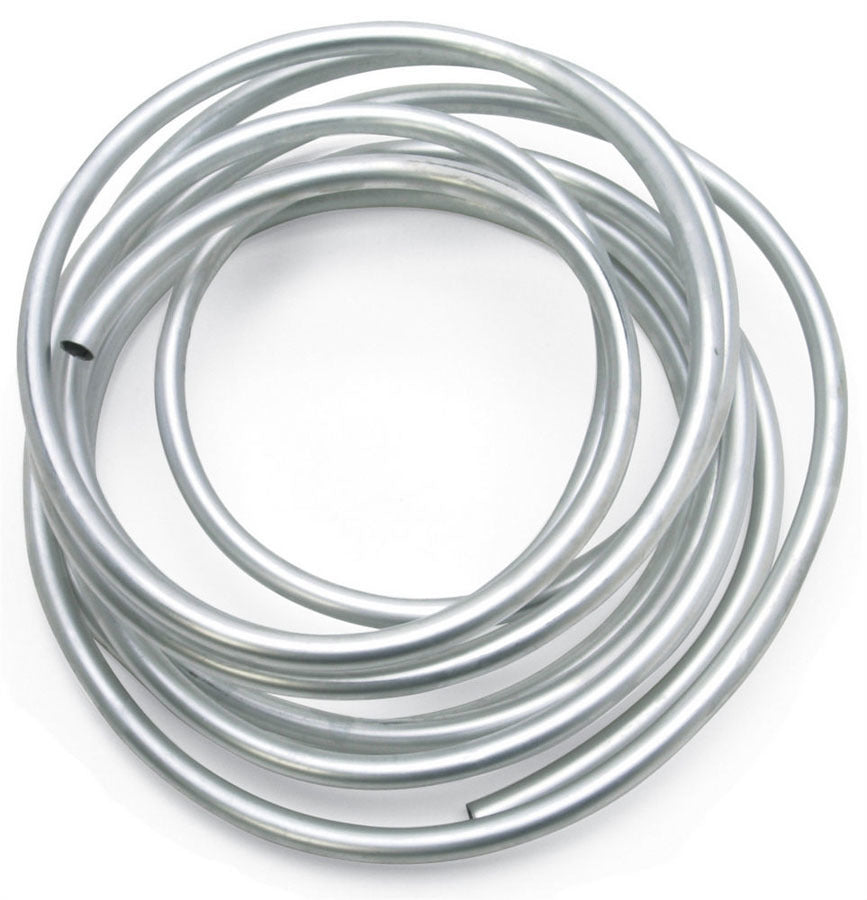 Russell 639480 3/8 Inch Aluminum Fuel Line, Natural Finish, 25 Feet