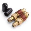 Russell Brake Speed Bleeders 639610 Pair, 10 mm x 1.25 Thread, 33 mm Length, Steel with Cadmium Finish