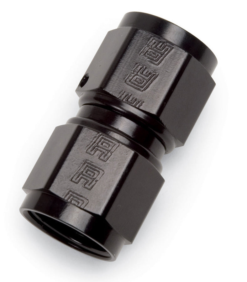 Russell 640003 P/C #6 Straight Swivel Coupler Aluminum Black Anodized