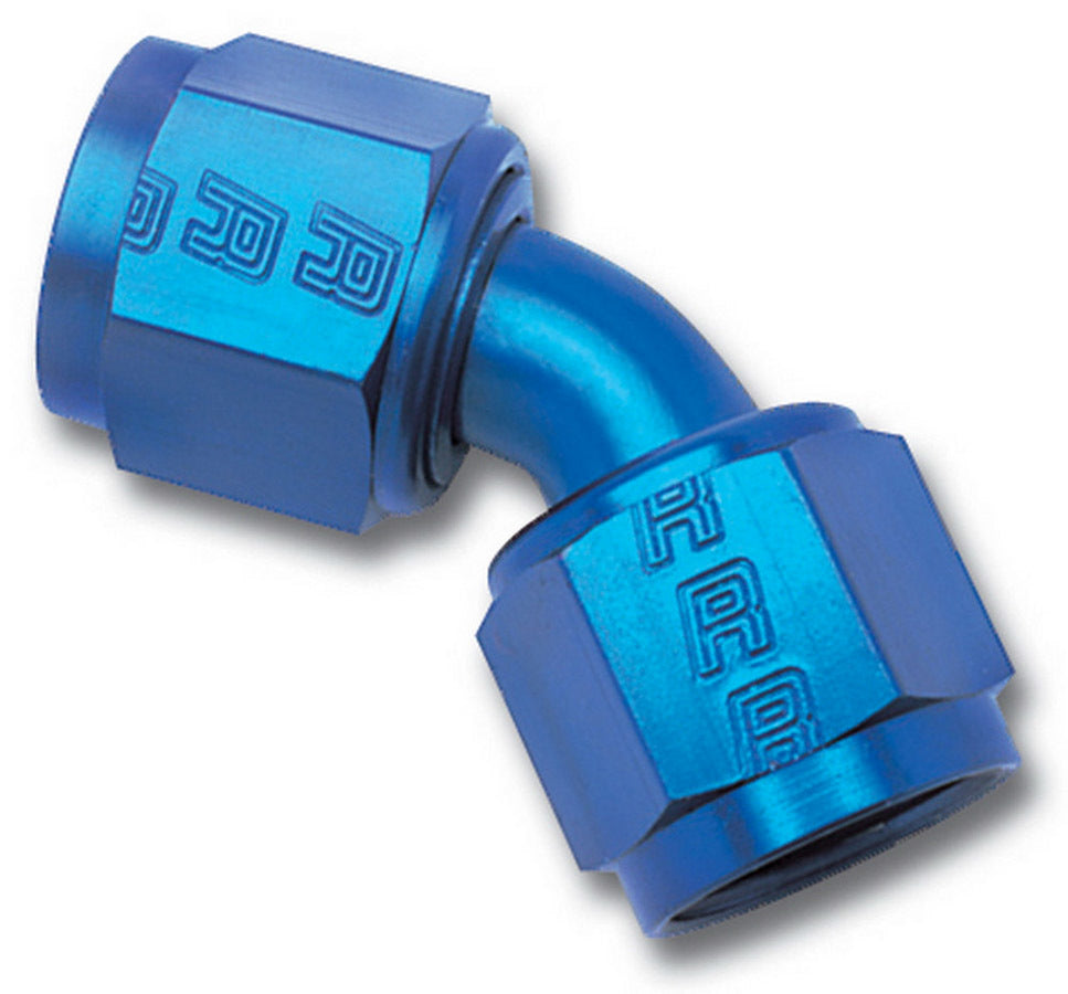 Russell 640040 6AN Swivel Coupler 45 Degree Aluminum Blue Anodized