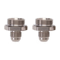 Russell Endura Carburetor Inlet Fitting #6 to 7/8-20 Male Aluminum Nickel Anodized