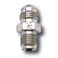 Russell 640331 Endura Fuel Pump Fitting 6 AN Male to 1/2-20 Inverted Flare Male Aluminum Nickel Anodized