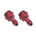 Russell 640360 Carburetor Inlet Fitting 6AN to 7/8-20 Male Aluminum Red Anodized